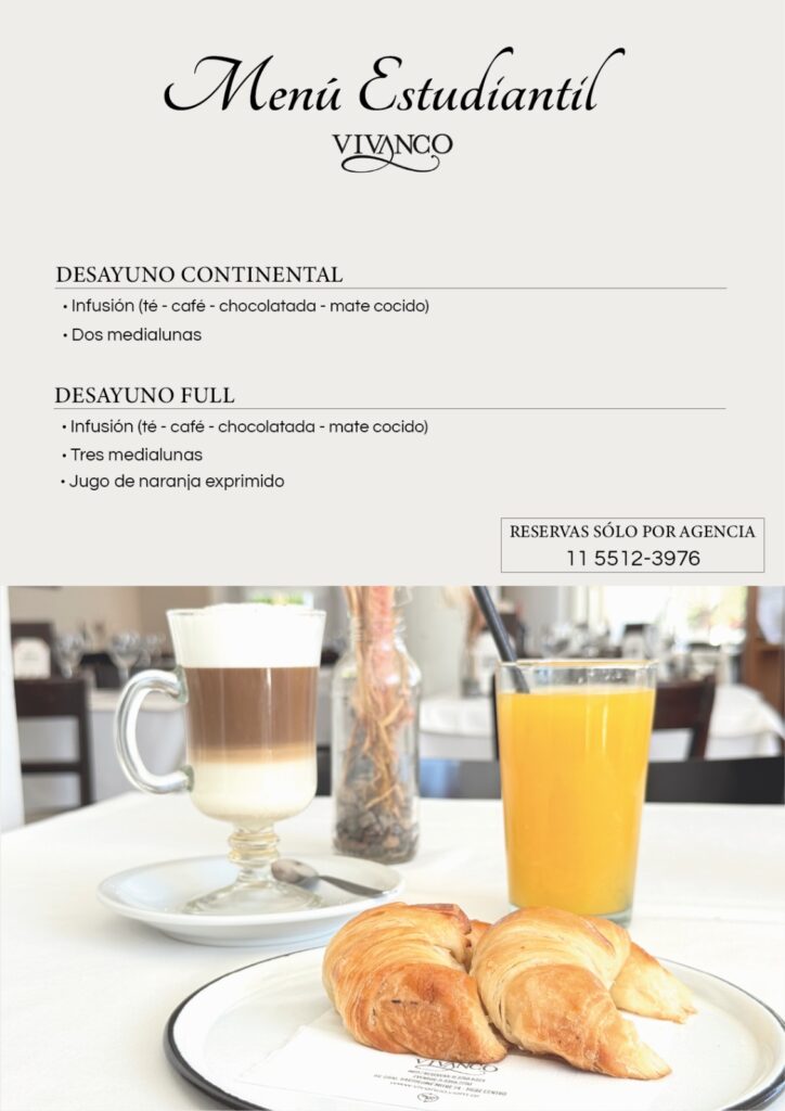 Menu Estudiantil Desayuno