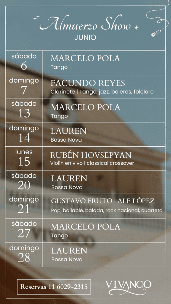 Almuerzo show junio