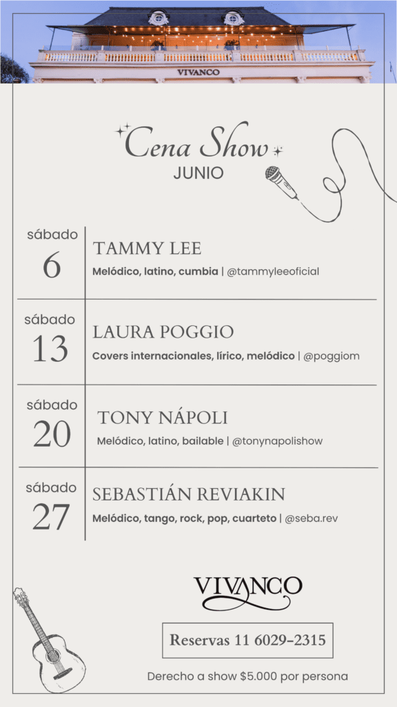 Cena show junio